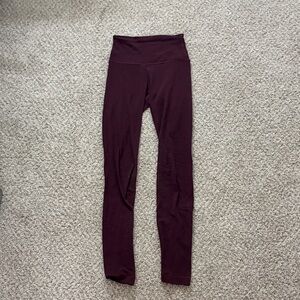 Lululemon Maroon Leggings